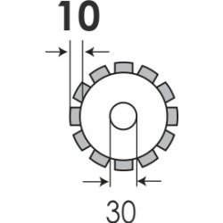 DISCO DIALASER SCANALATORI 150x30